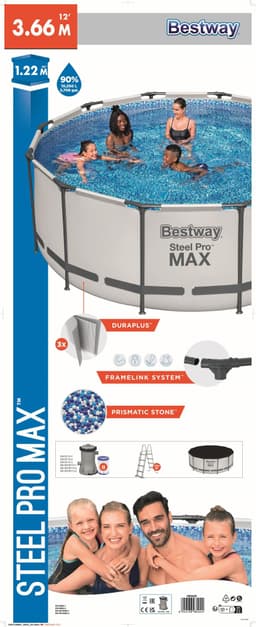 Piscine hors sol Piscine hors sol ronde Steel Pro Max 366 x 122 cm Bestway 7