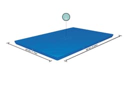 Accessoires Piscine Bâche 4 saisons rectangle 264x174cm pour piscine Steel Pro 259x170cm Bestway 4