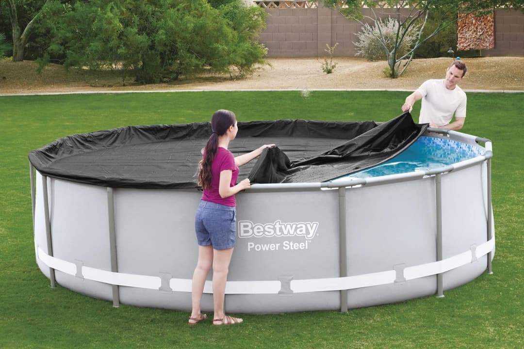 Accessoires Piscine Bâche 4 saisons ronde pour piscine hors sol diamètre 427cm Bestway 4