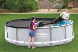 Accessoires Piscine Bâche 4 saisons ronde pour piscine hors sol diamètre 427cm Bestway 4