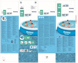 Piscine hors sol Piscine autoportante ronde Fast Set 366 x 76 cm avec filtration Bestway 4