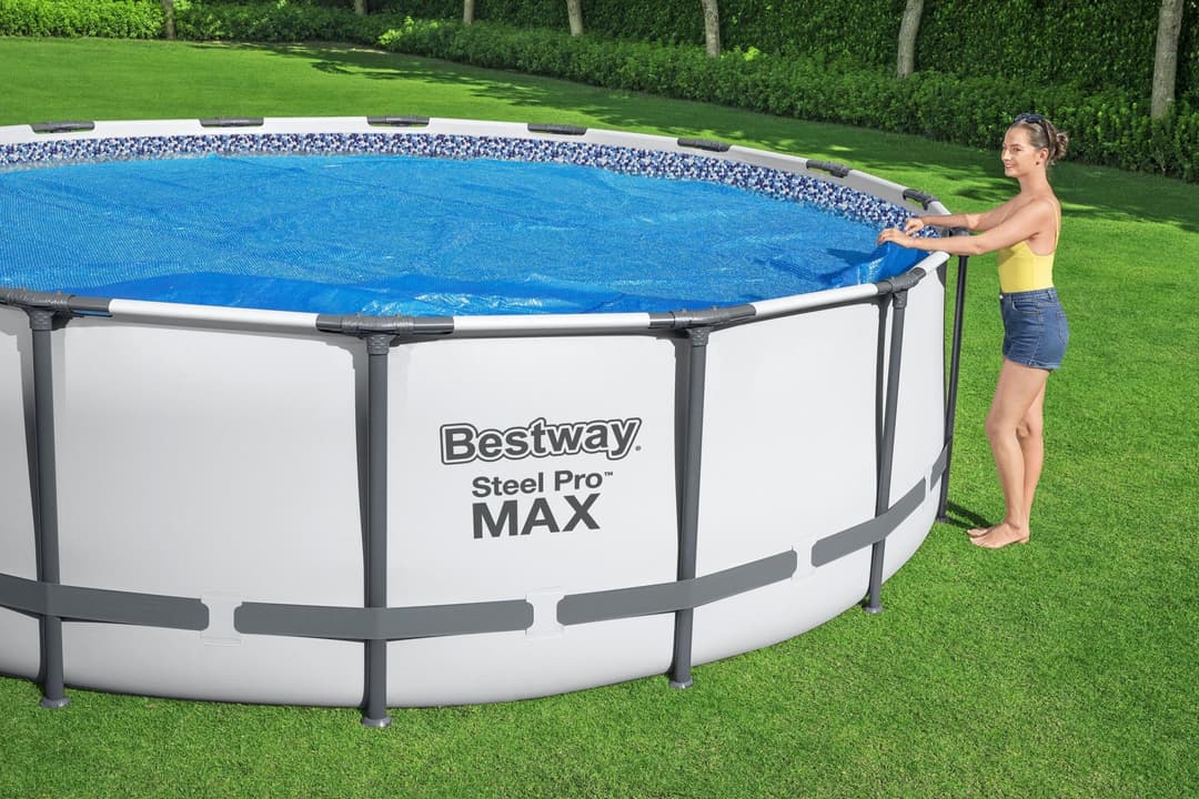 Accessoires Piscine Bâche à bulles ronde pour piscine hors sol 549 cm Bestway 4