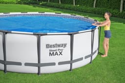 Accessoires Piscine Bâche à bulles ronde pour piscine hors sol 549 cm Bestway 4