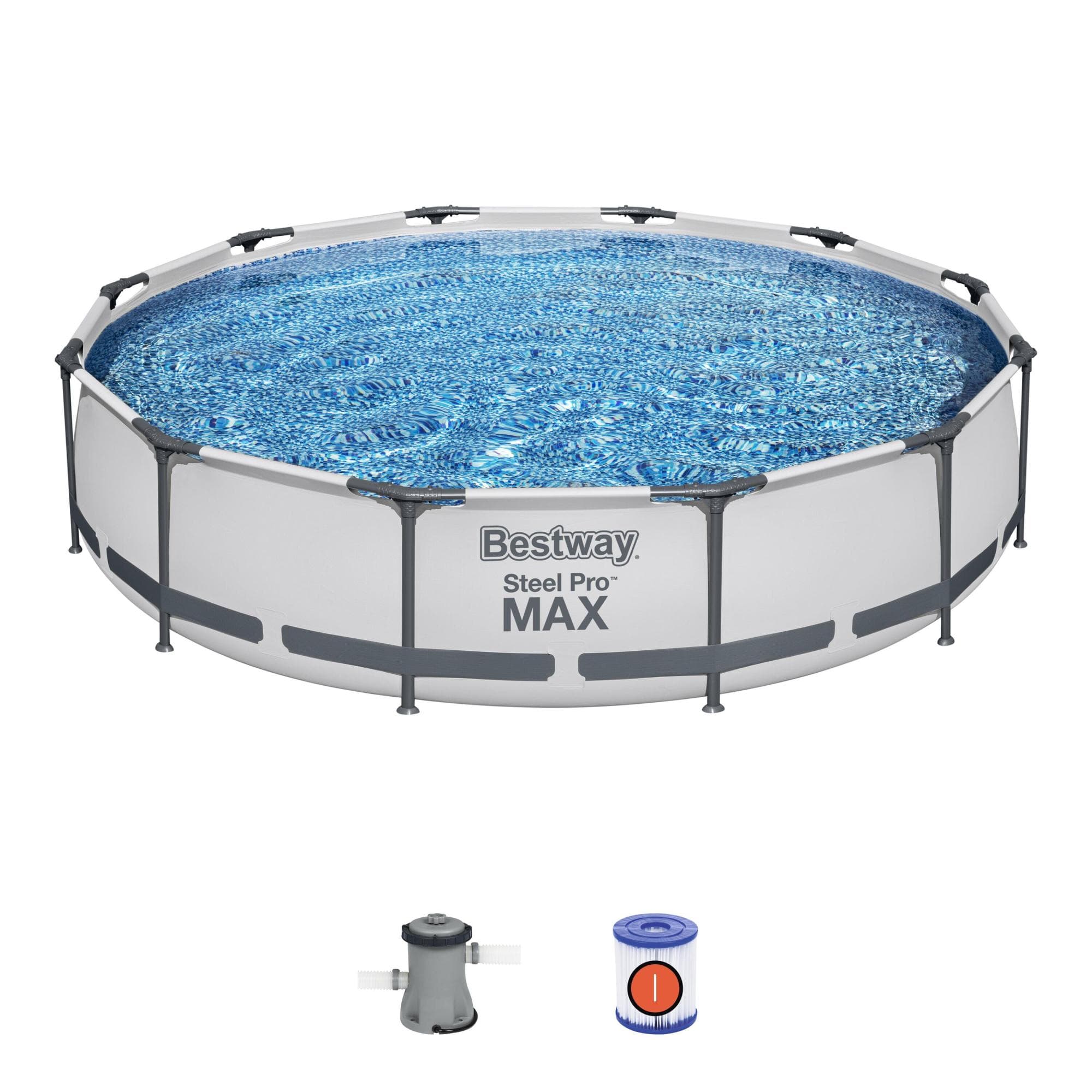 Piscine hors sol Piscine hors sol ronde Steel Pro Max 366 x 76 cm Bestway 1