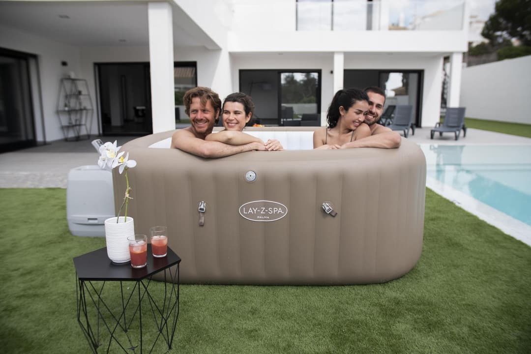 Spa Spa gonflable carré Lay-Z-Spa Palma Hydrojet Pro 5 - 7 places Bestway 2