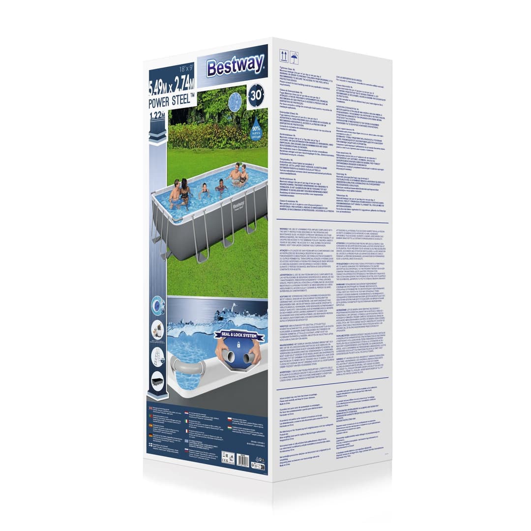 Piscine hors sol Piscine hors sol rectangle Power Steel 549 x 274 x 122 cm Bestway 5