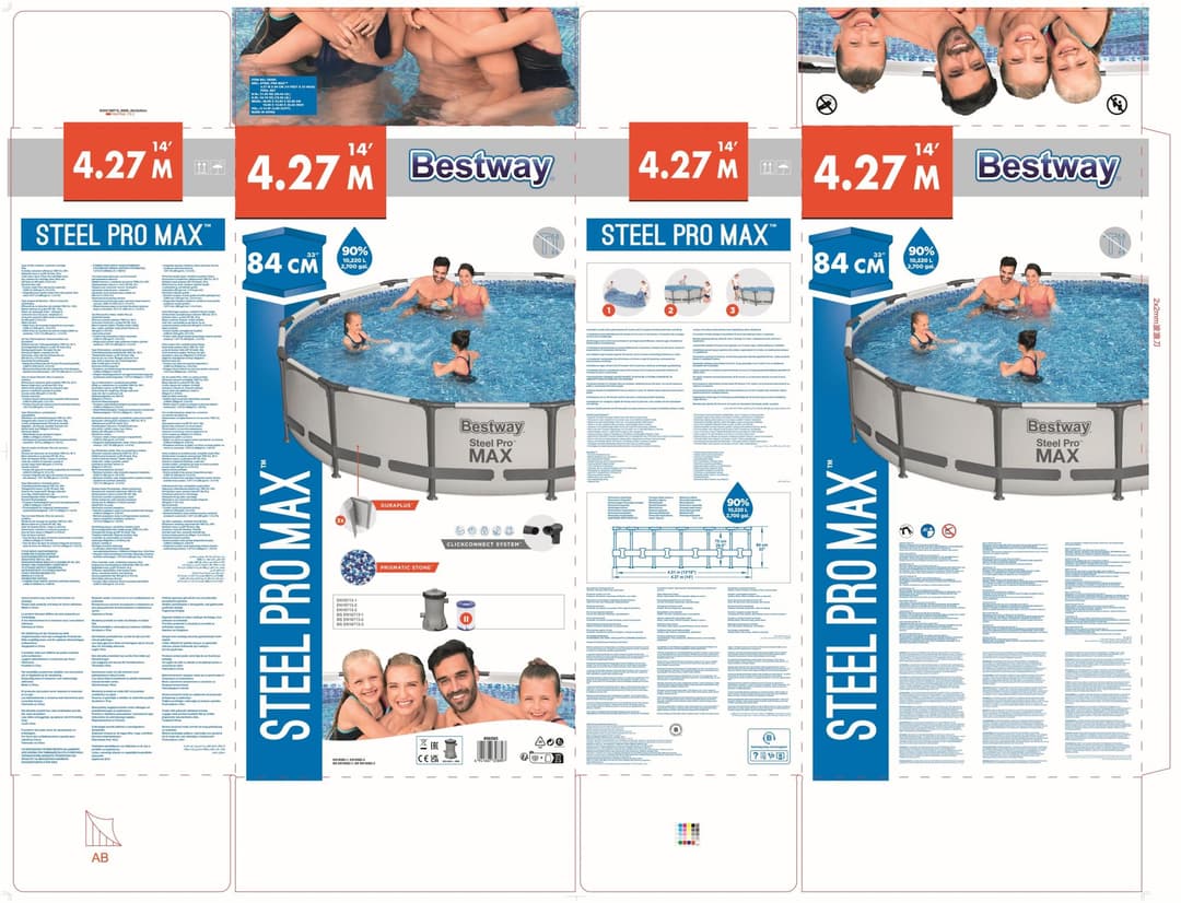 Piscine hors sol Piscine hors sol ronde Steel Pro Max 427x84cm Bestway 4