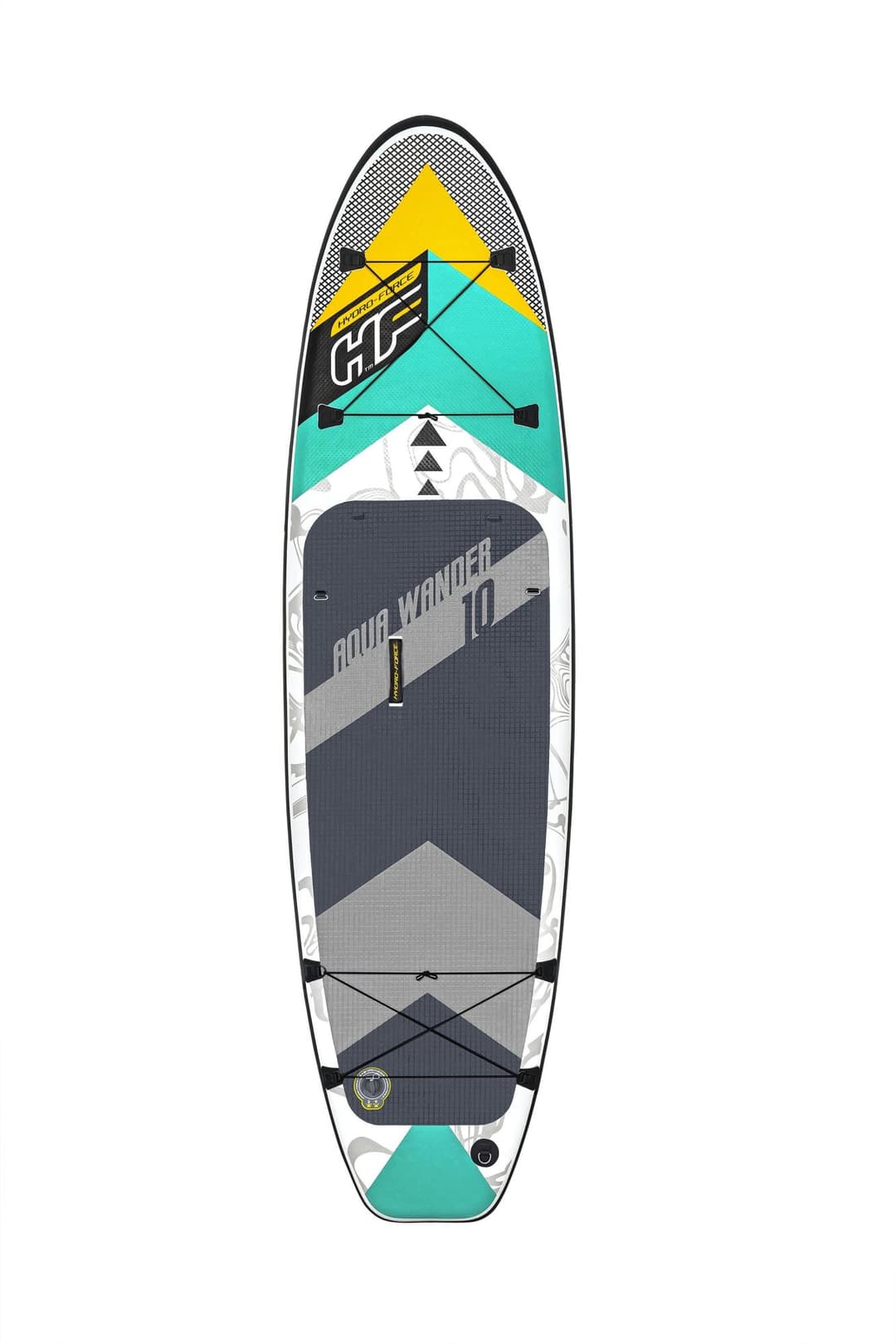 Bateaux, paddle et kayak Paddle SUP gonflable Hydro-Force™ Aqua Wander, 305 x 84 x 12 cm avec pagaie, leash, pompe, 2 ailerons et sac à dos de transport, siège détachable Bestway 4