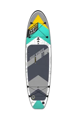 Bateaux, paddle et kayak Paddle SUP gonflable Hydro-Force™ Aqua Wander, 305 x 84 x 12 cm avec pagaie, leash, pompe, 2 ailerons et sac à dos de transport, siège détachable Bestway 4