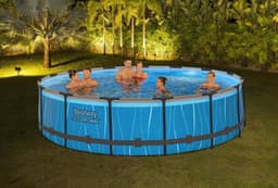 Piscine hors sol Piscine hors sol ronde Steel Pro Max 457 x 107 cm avec lumière LED Bestway 4