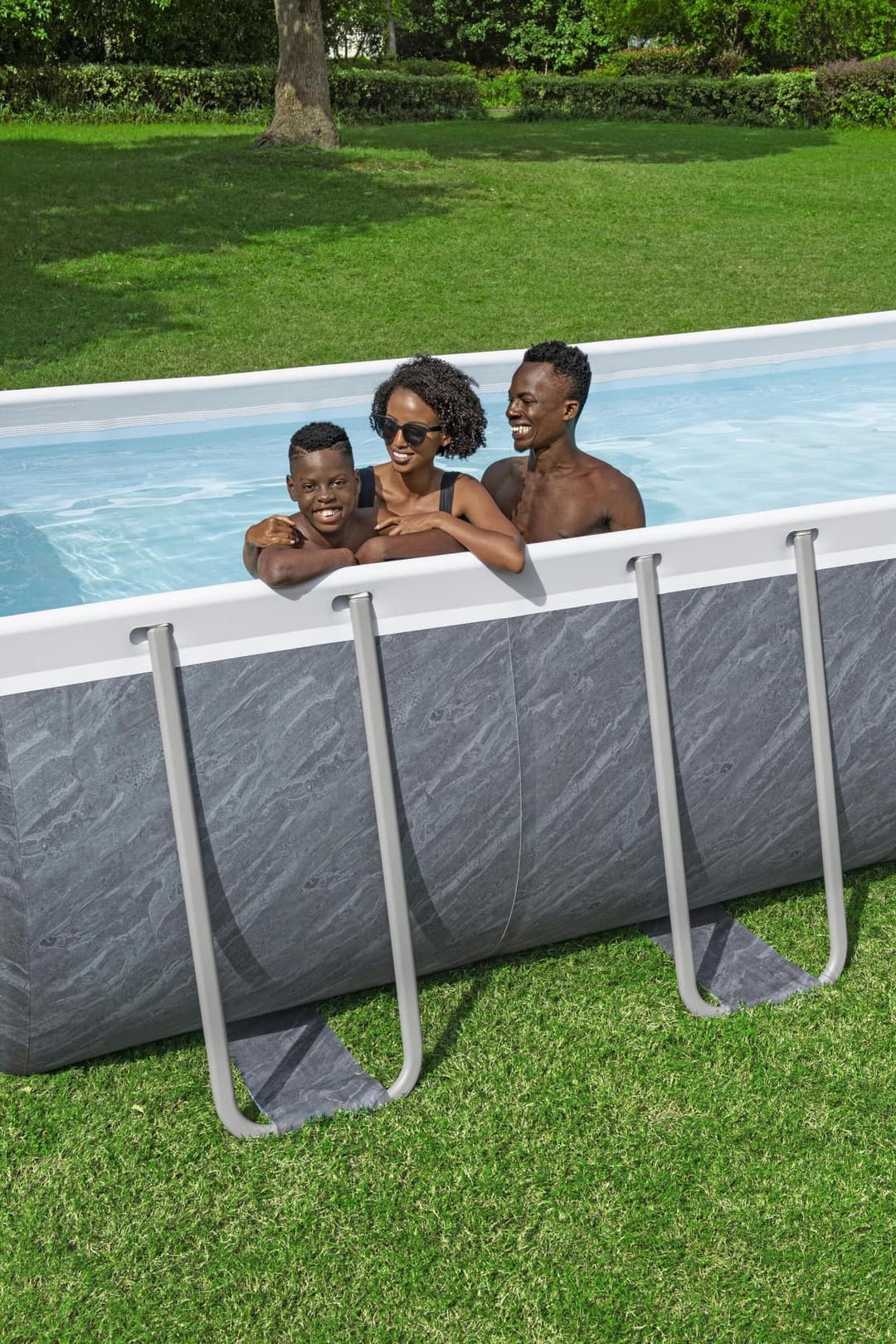 Piscine hors sol Piscine hors sol sans accessoire Power Steel rectangle 488x244x122cm Bestway 5