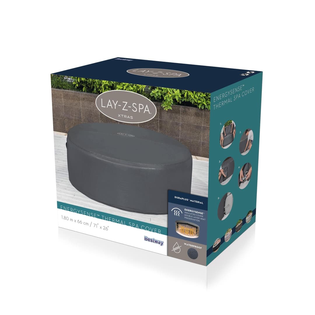 Accessoires Spa Couverture thermique Energysense pour spas ronds 180 x 66cm Bestway 5