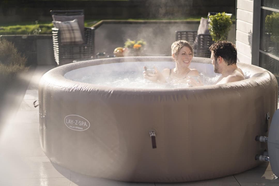 Spa Gonflable Spa gonflable rond Lay-Z-Spa Palm Springs Airjet 4 - 6 personnes Bestway 4