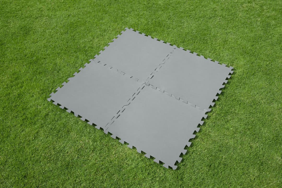 Accessoires Piscine Tapis de sol pour piscine 9 pièces de 50 x 50 cm gris Bestway 4