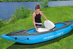 Bateaux, paddle et kayak Kayak gonflable Cove Champion X2 Hydro-Force™ 331 x 88cm, 2 places, 180 kg max, 2 pagaies, 2 ailerons amovibles et une pompe Bestway 7