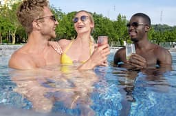 Piscine hors sol Piscine hors sol ovale Power Steel Swim Vista pierres 549x274x122cm Bestway 8