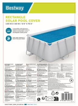 Accessoires Piscine Bâche à bulles rectangle 380x180cm pour piscine 404x201cm ou 412x201cm Bestway 5