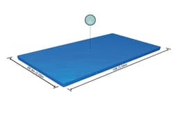 Accessoires Piscine Bâche 4 saisons rectangle 304x205cm pour piscine Steel Pro 300x201cm Bestway 3