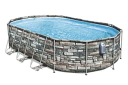 Piscine hors sol Piscine hors sol ovale Power Steel Comfort Jet 610 x 366 x 122 cm Bestway 2
