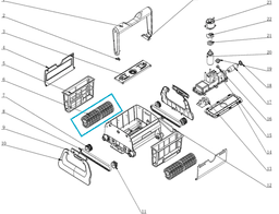 Pièces Détachées Rouleau en mousse pour robot CLEAN O² 18265 Bestway 2