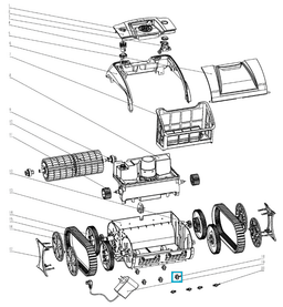 Pièces Détachées Roulette bas pour robot DIAMOND 16953  Bestway 3