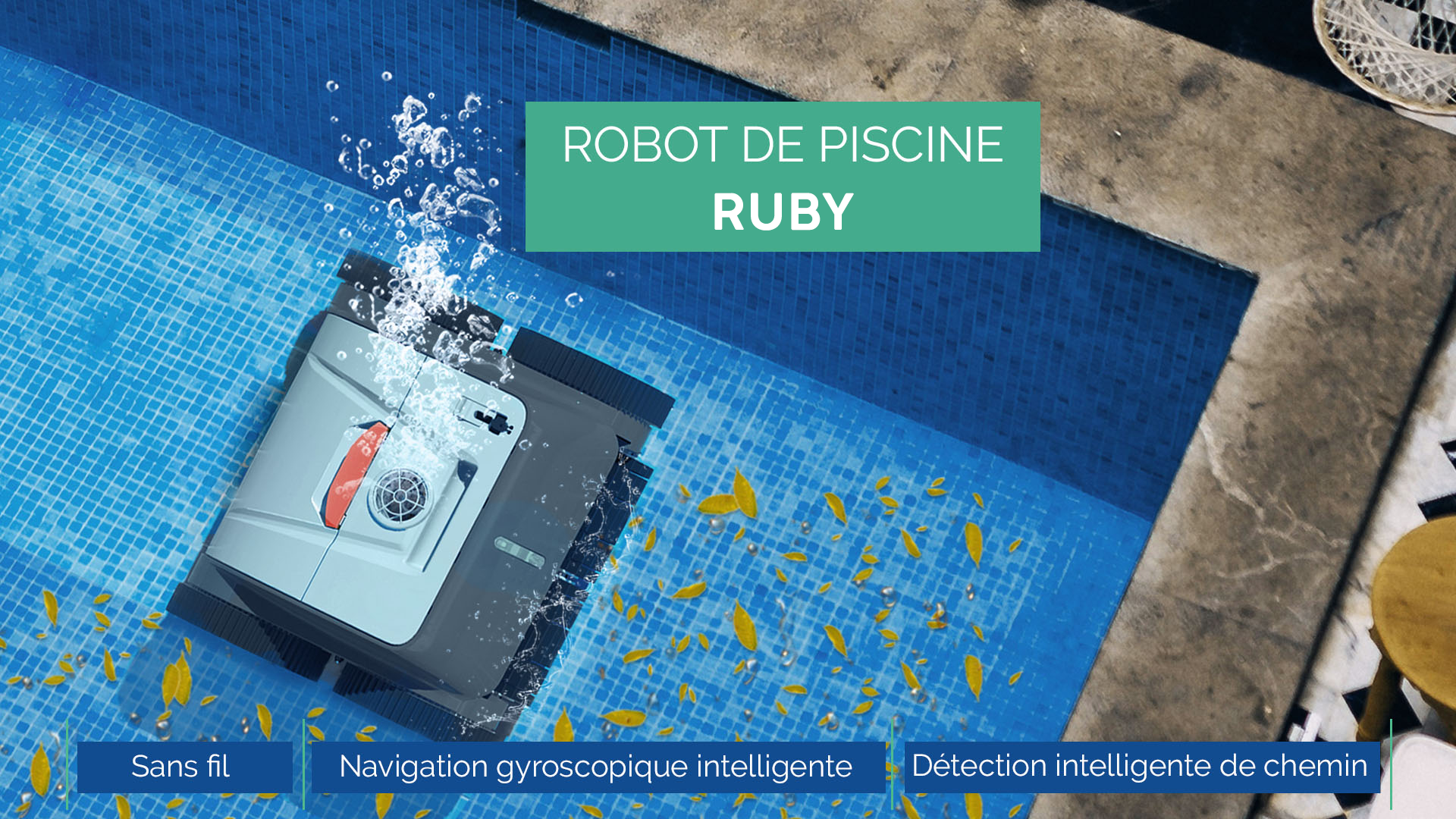 Robots piscines Robot de piscine autonome Ruby Bestway 9