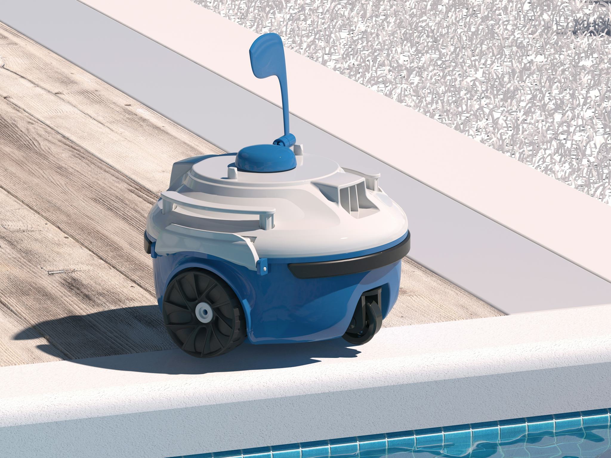 Robots piscines Robot de piscine autonome Guppy bleu Bestway 3