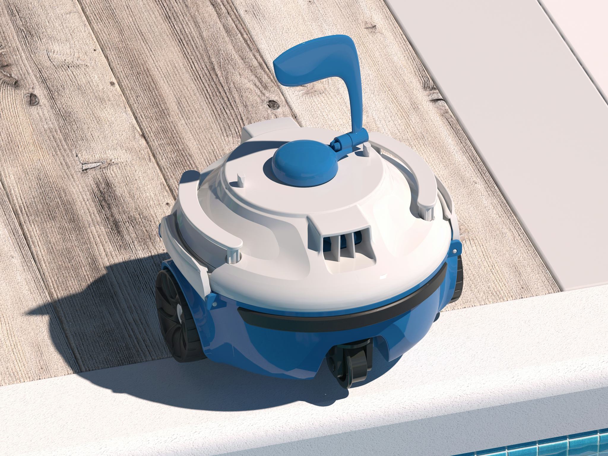 Robots piscines Robot de piscine autonome Guppy bleu Bestway 4