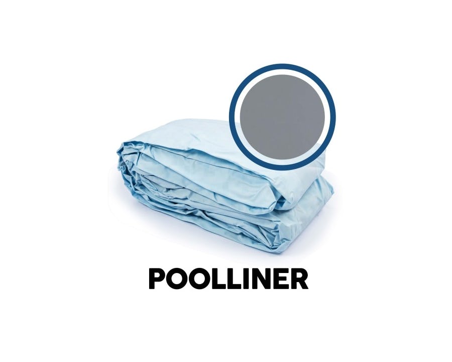 Pièces Détachées Liner de piscine pour piscine Power Steel™ Bestway® 305 x 200 x 84 cm, gris clair, ovale Bestway 3