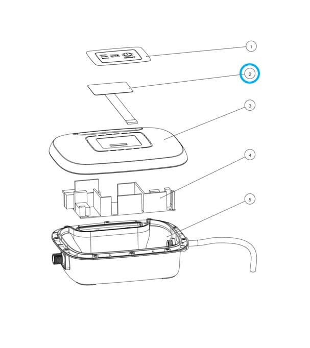 Pièces Détachées Tableau de commande (av 2019) pour robot RAPTOR 58481 Bestway 3