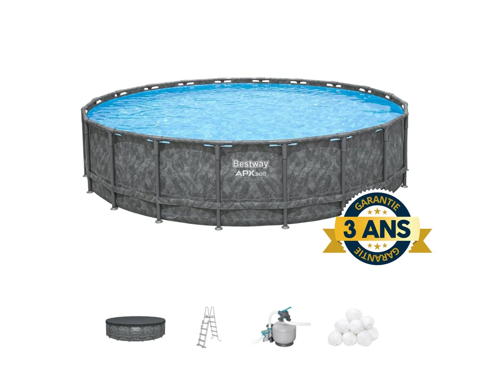 Piscine hors sol Piscine hors sol ronde 671 x 132 cm APX 365 Bestway 1