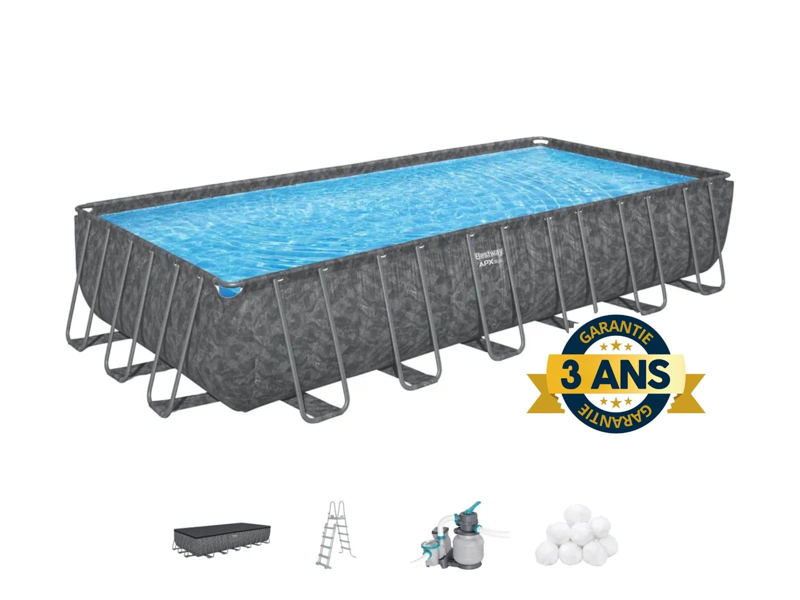 Piscine hors sol Piscine hors sol rectangulaire 732 x 366 x 132 cm APX 365 Bestway 1