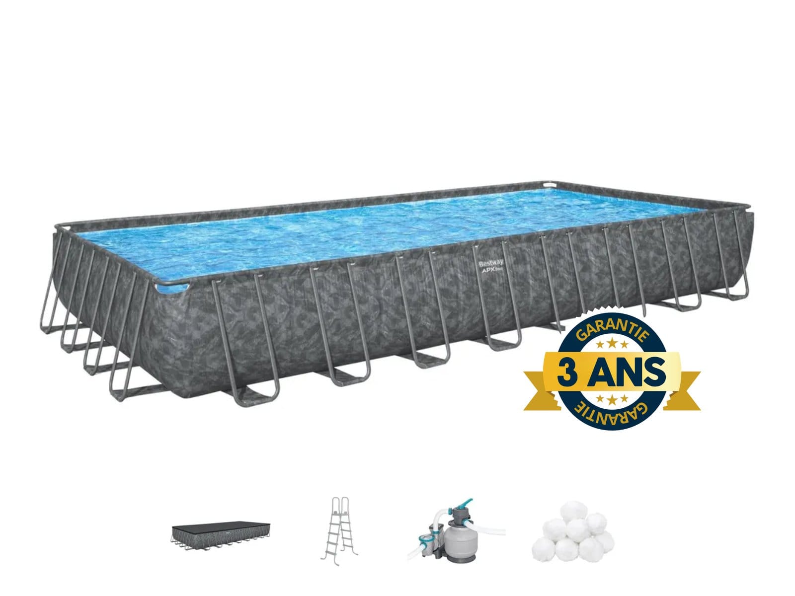 Piscine hors sol Piscine hors sol rectangulaire 956 x 488 x 132 cm APX 365 Bestway 1