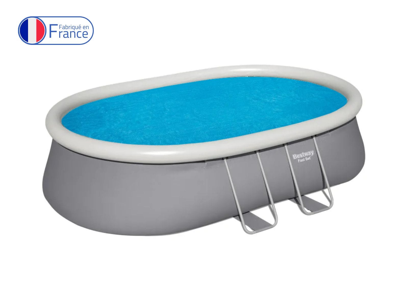 Accessoires Piscine Bâche à bulles ovale 500x311cm pour piscine Fast Set 549x366x122cm Bestway 1