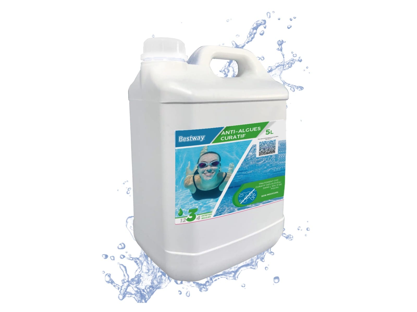 Accessoires Piscine Anti-Algues Curatif  5 Litres Bestway 1