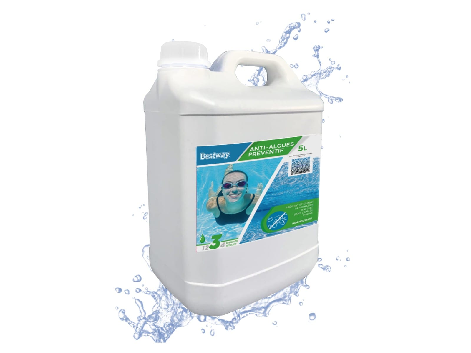 Accessoires Piscine Anti-Algues Preventif 5 Litres Bestway 1