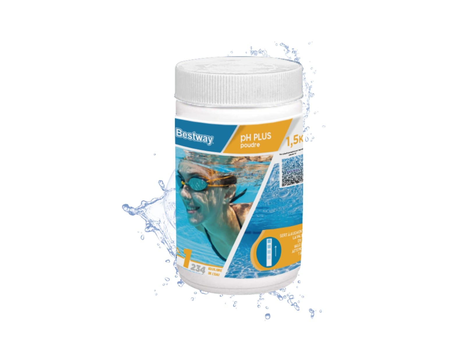Accessoires Piscine Ph Plus 1,5Kg Poudre Bestway 1