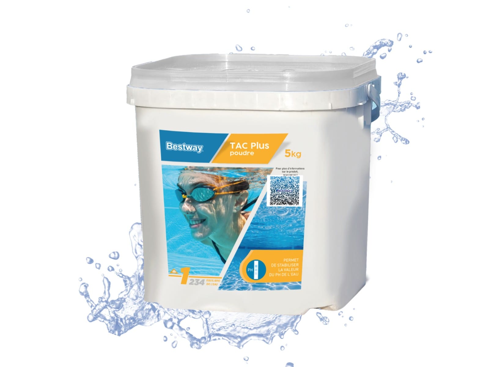 Accessoires Piscine Tac Plus 5Kg Poudre Bestway 1