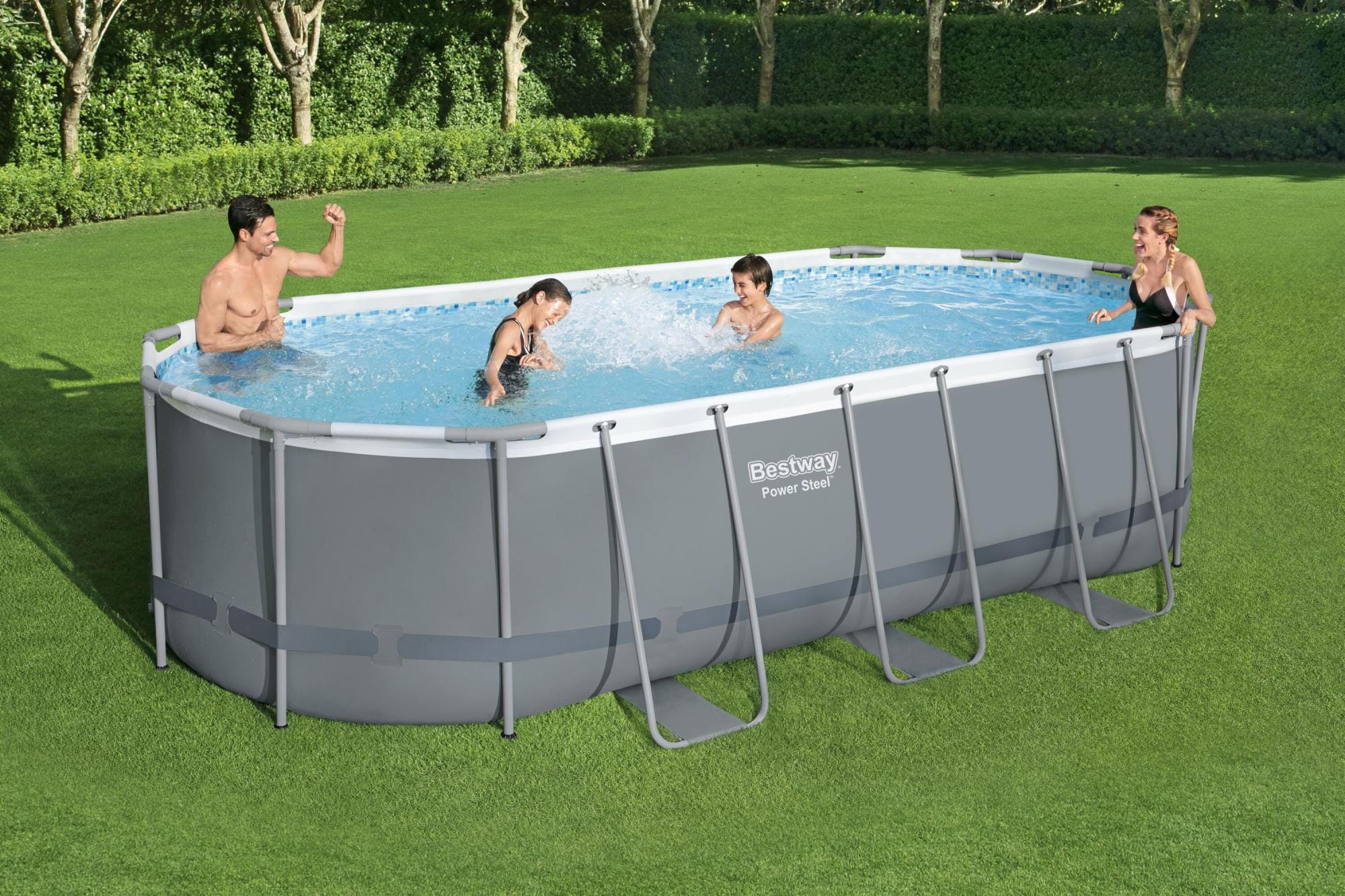 Piscine hors sol Piscine hors sol ovale Power Steel 549 x 274 x 122cm avec accessoires Bestway 1
