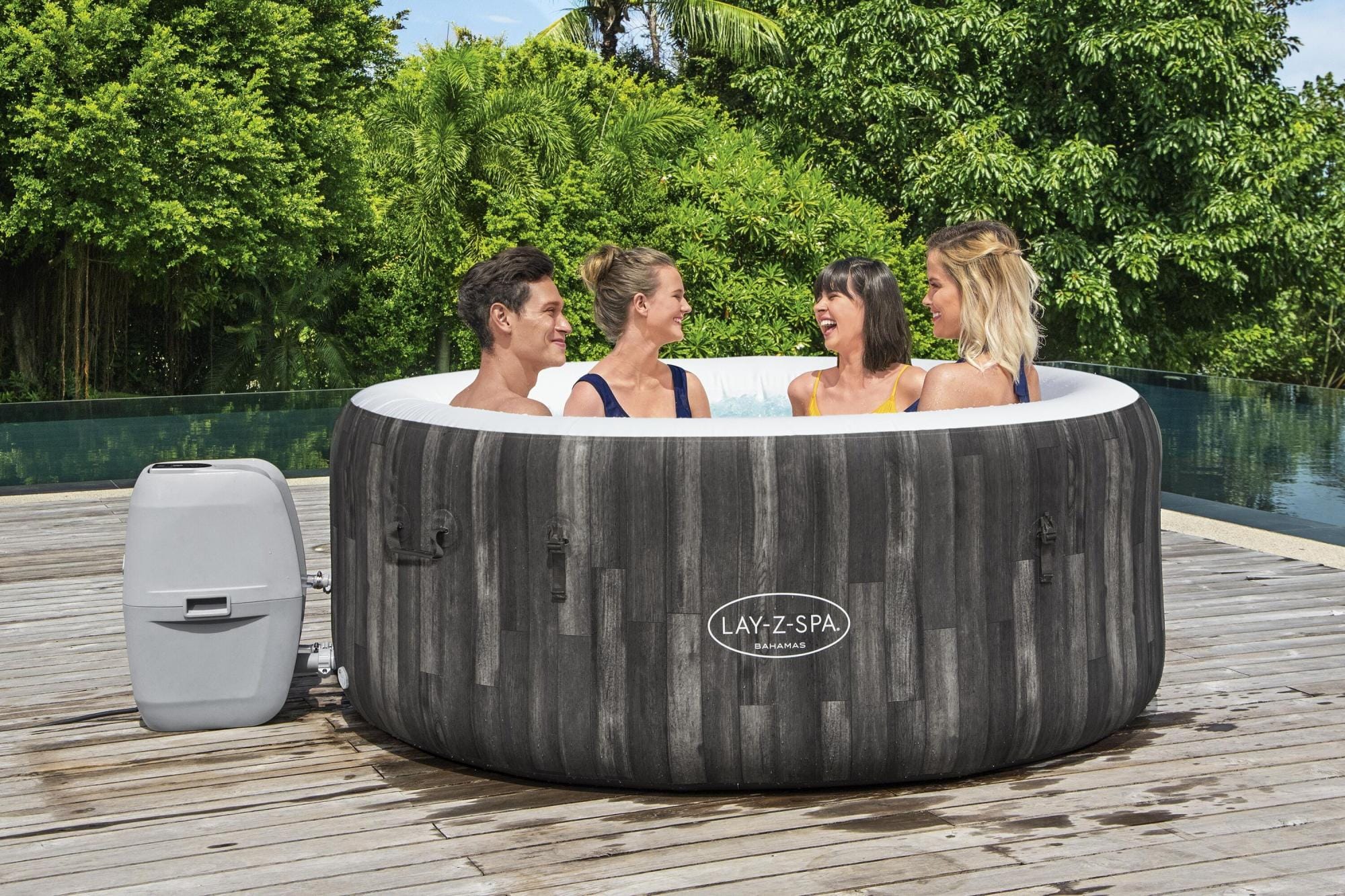 Spa Gonflable Spa gonflable rond Lay-Z-Spa Bahamas Airjet 2 - 4 personnes Bestway 4