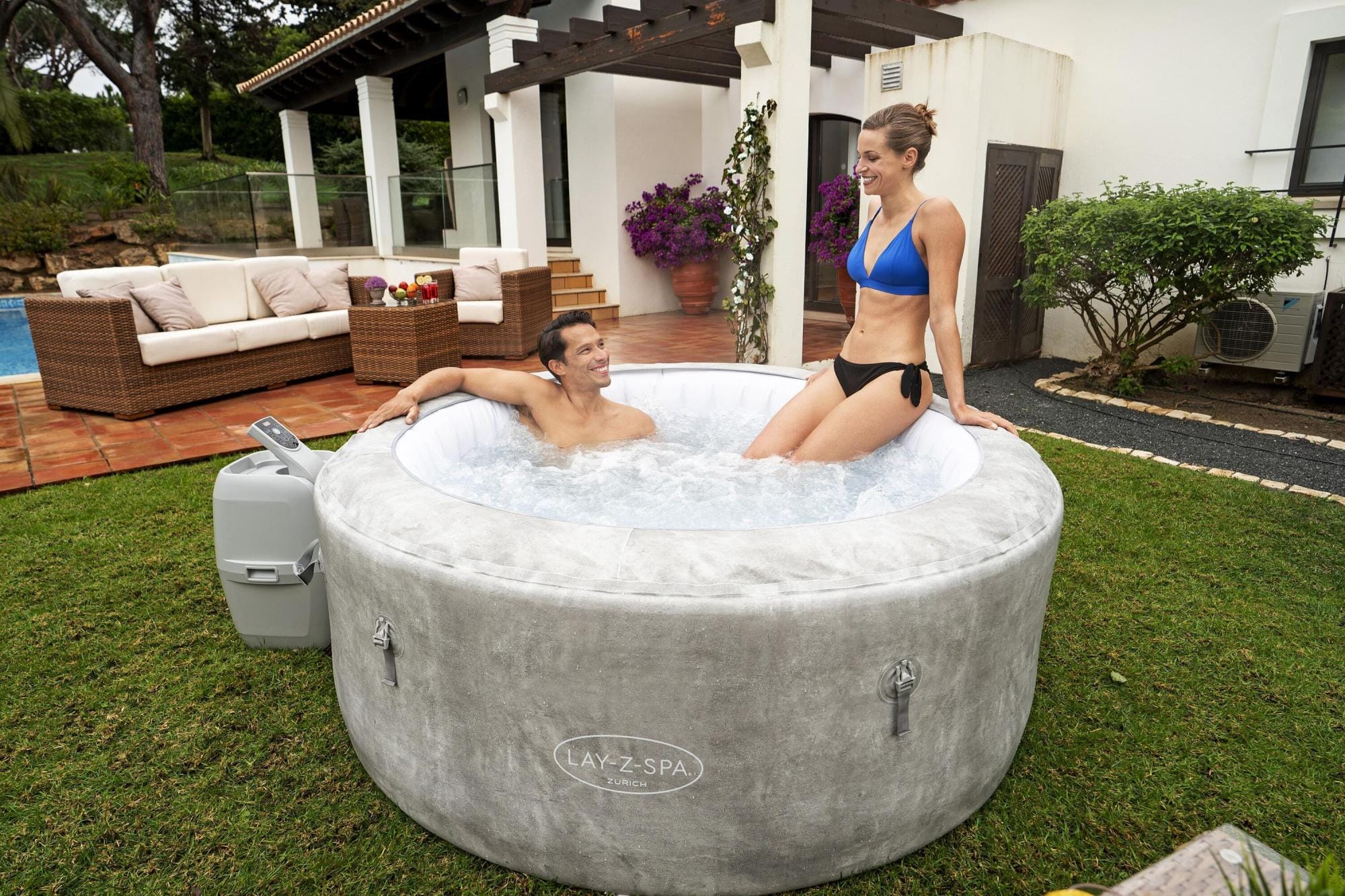 Spa Gonflable Spa gonflable rond Lay-Z-Spa Zurich Airjet 2 - 4 personnes Bestway 1