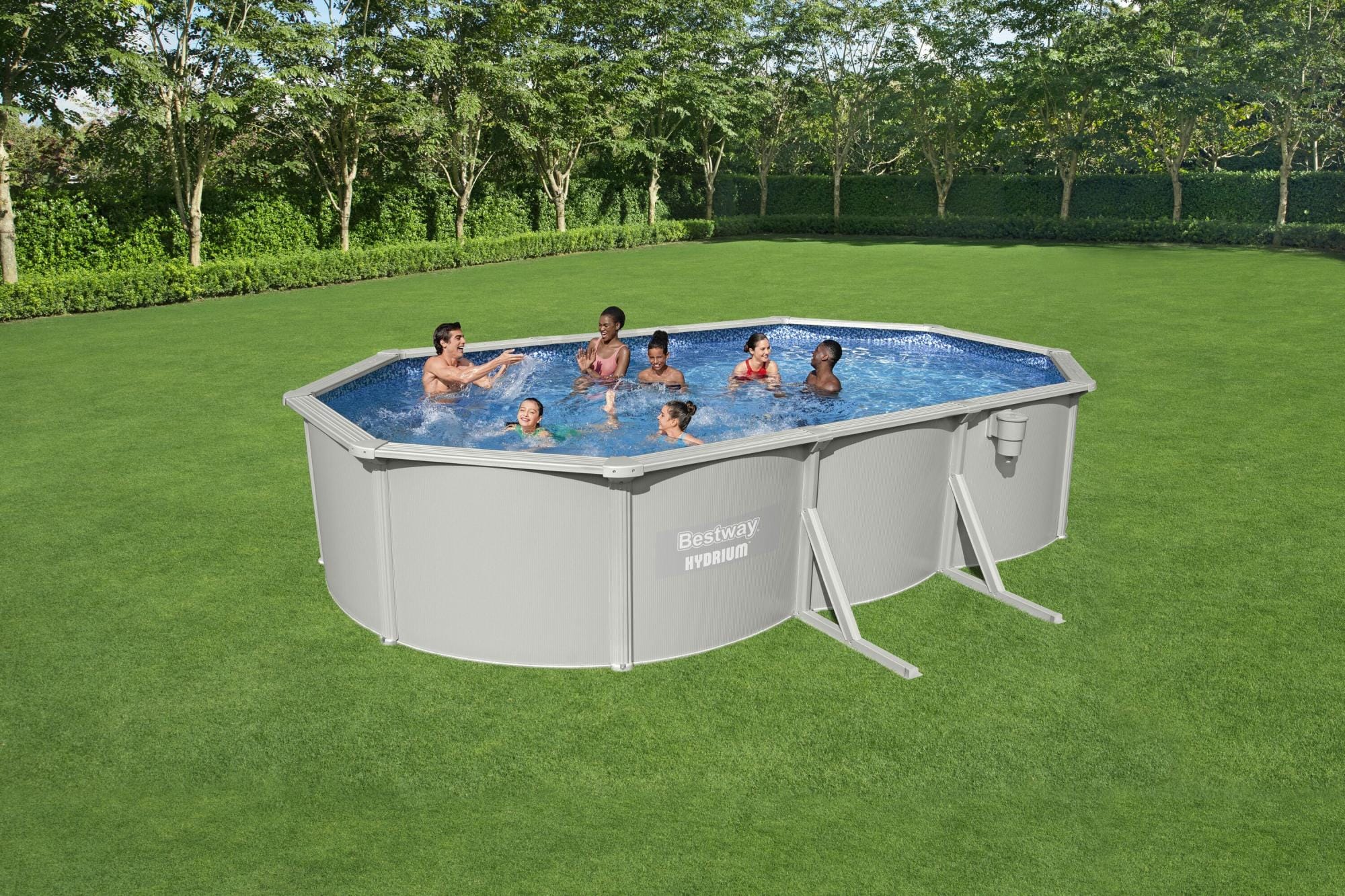 Piscine hors sol Piscine acier hors sol ovale Hydrium 610 x 360 x 120 cm Bestway 1