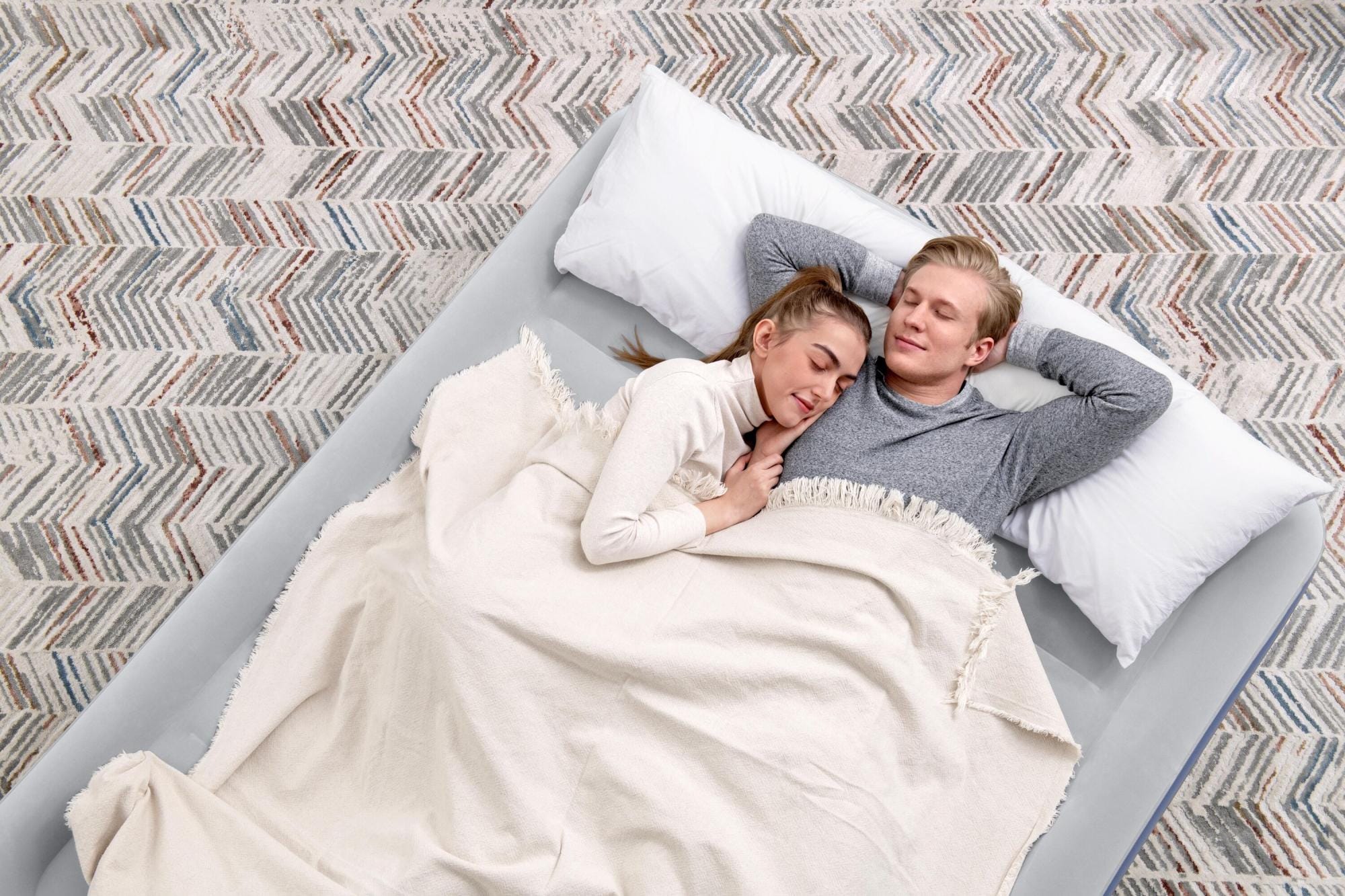Matelas gonflables Lit gonflable 2 places 203 x 152 x 51 cm pompe électrique intégrée Bestway 9