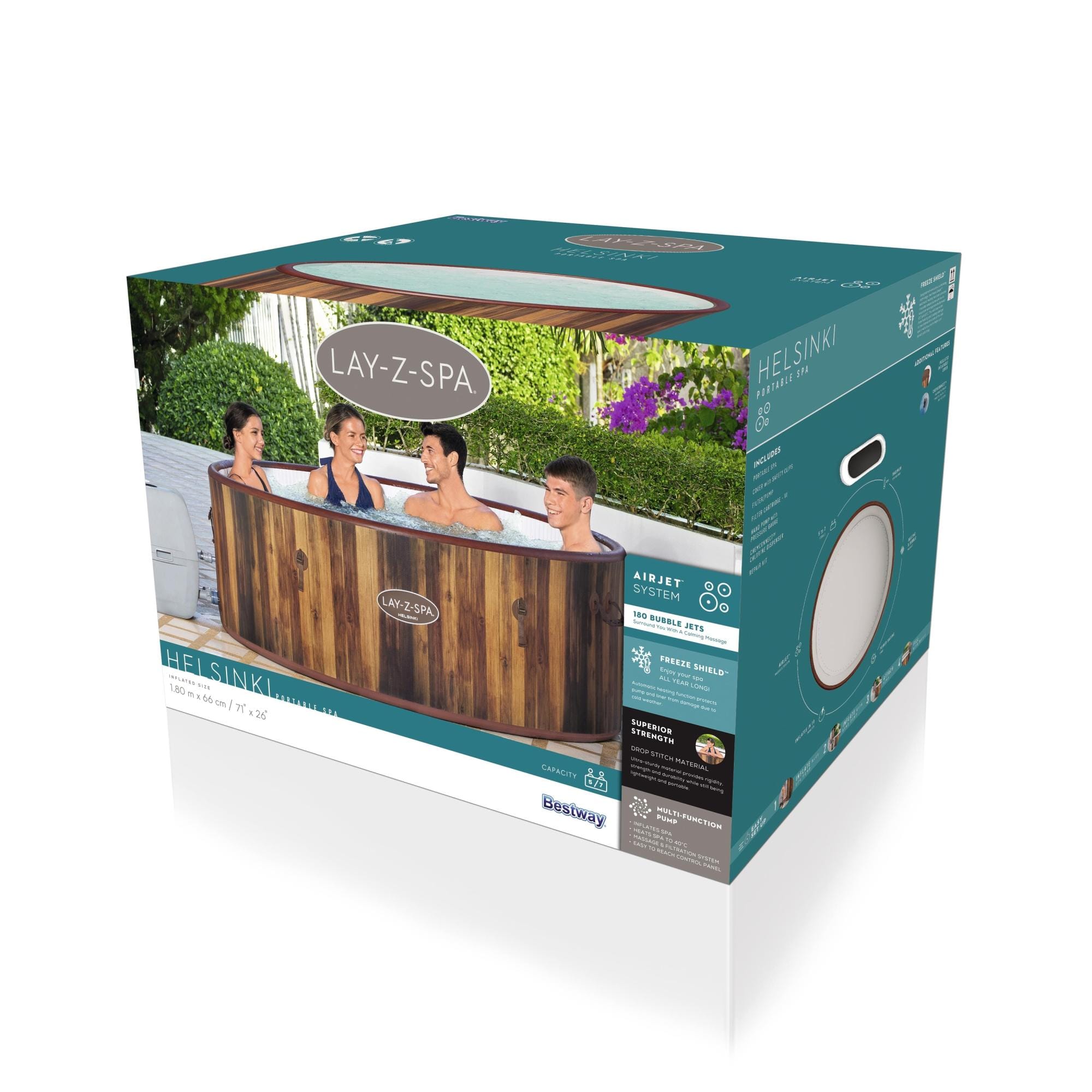 Spa Gonflable Spa gonflable rond Lay-Z-Spa® Helsinki Airjet™ 5 - 7 personnes Wifi Bestway 13