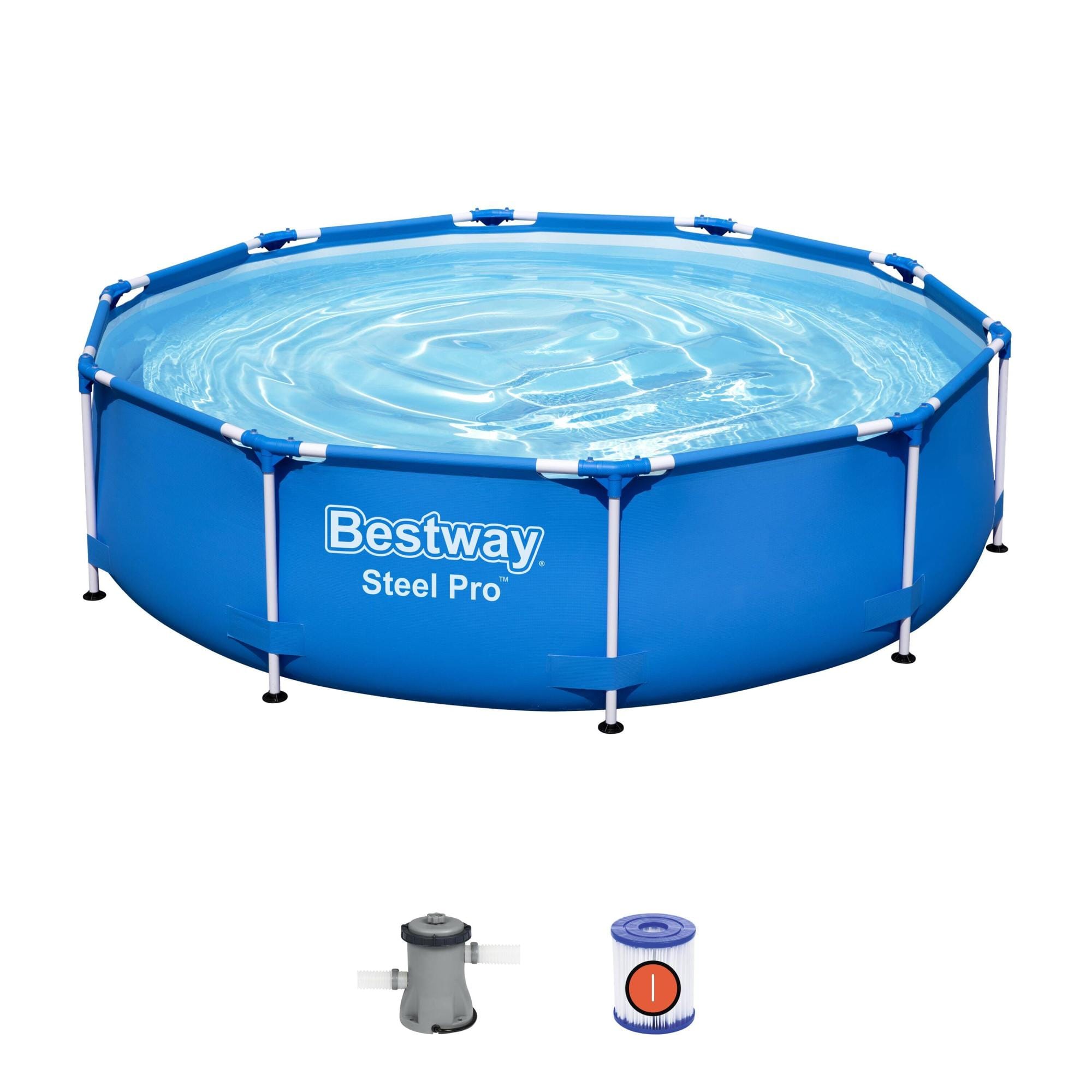 Piscine hors sol Piscine hors sol Steel Pro ronde 305 x 76 cm bleu clair Bestway 1