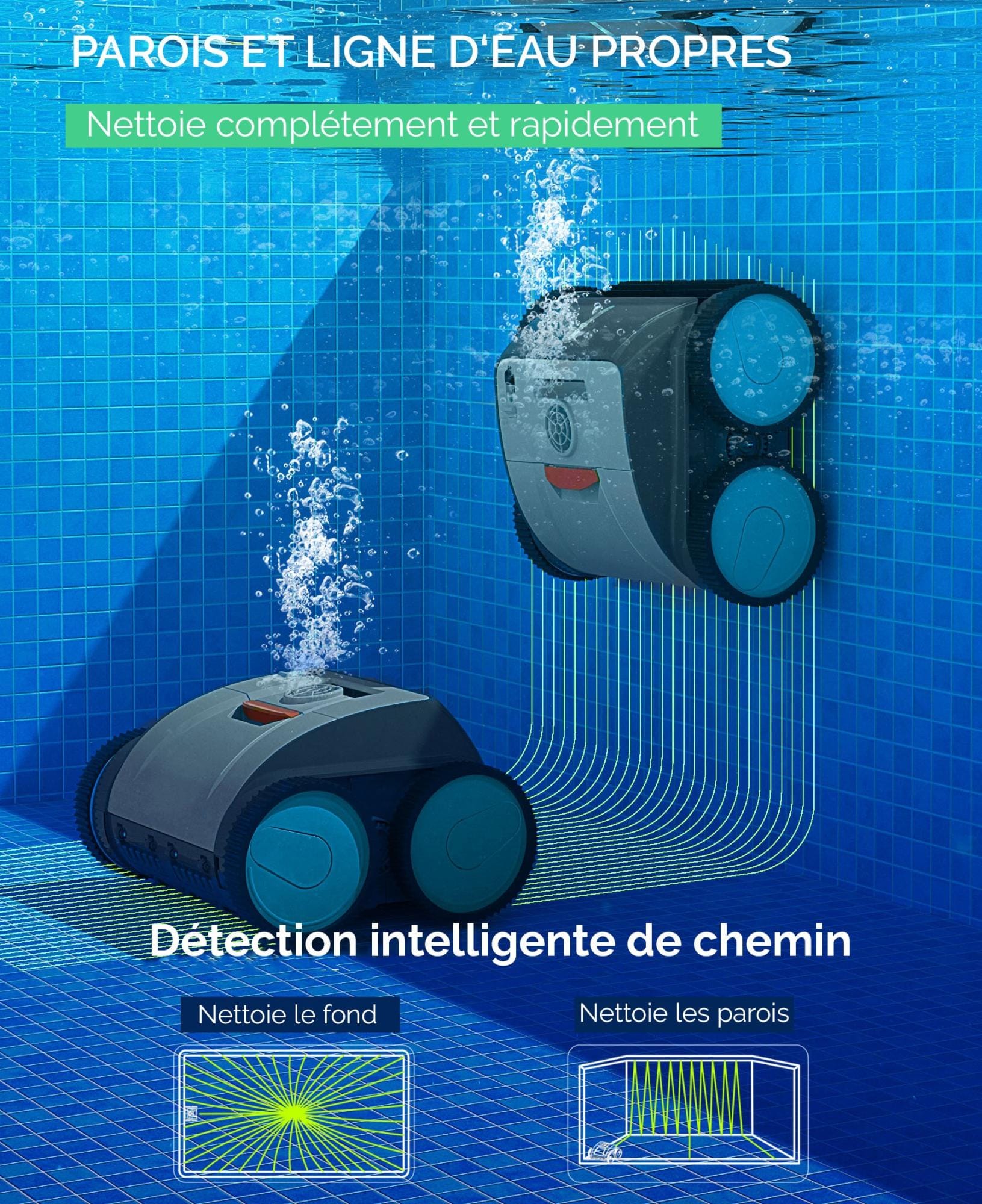 Robots piscines Robot de piscine autonome Ruby Bestway 12