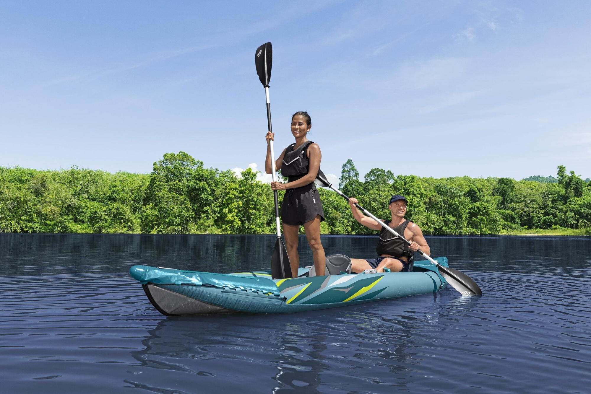 Bateaux, paddle et kayak Kayak gonflable 2 places Waypoint Elite X2 382 cm Bestway 1