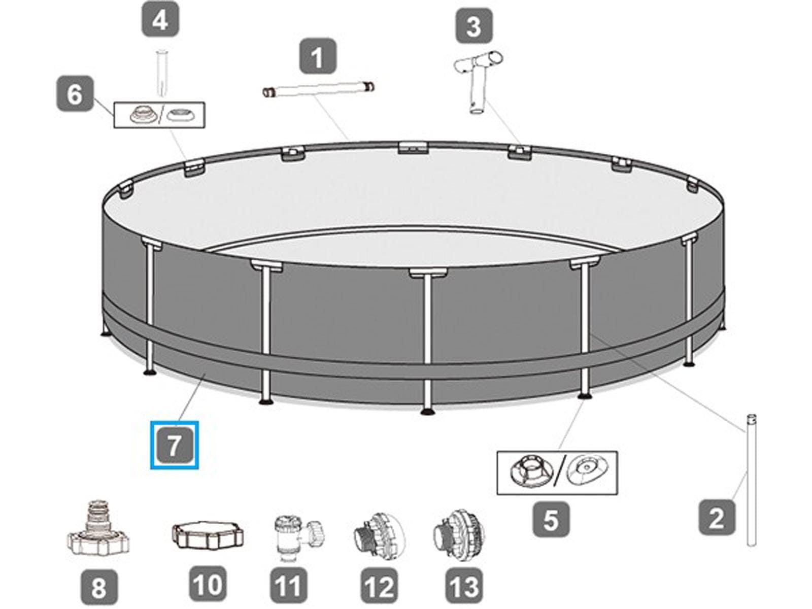 Pièces Détachées Liner pour piscine Steel Pro MAX™ Bestway® 4.88m x 1.22m Bestway 2