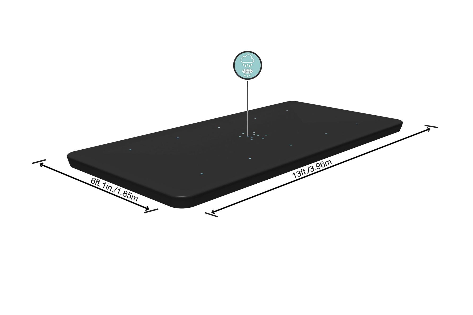 Accessoires Piscine Bâche 4 saisons rectangle 396x185cm pour Power Steel 404x201-412x201cm Bestway 1