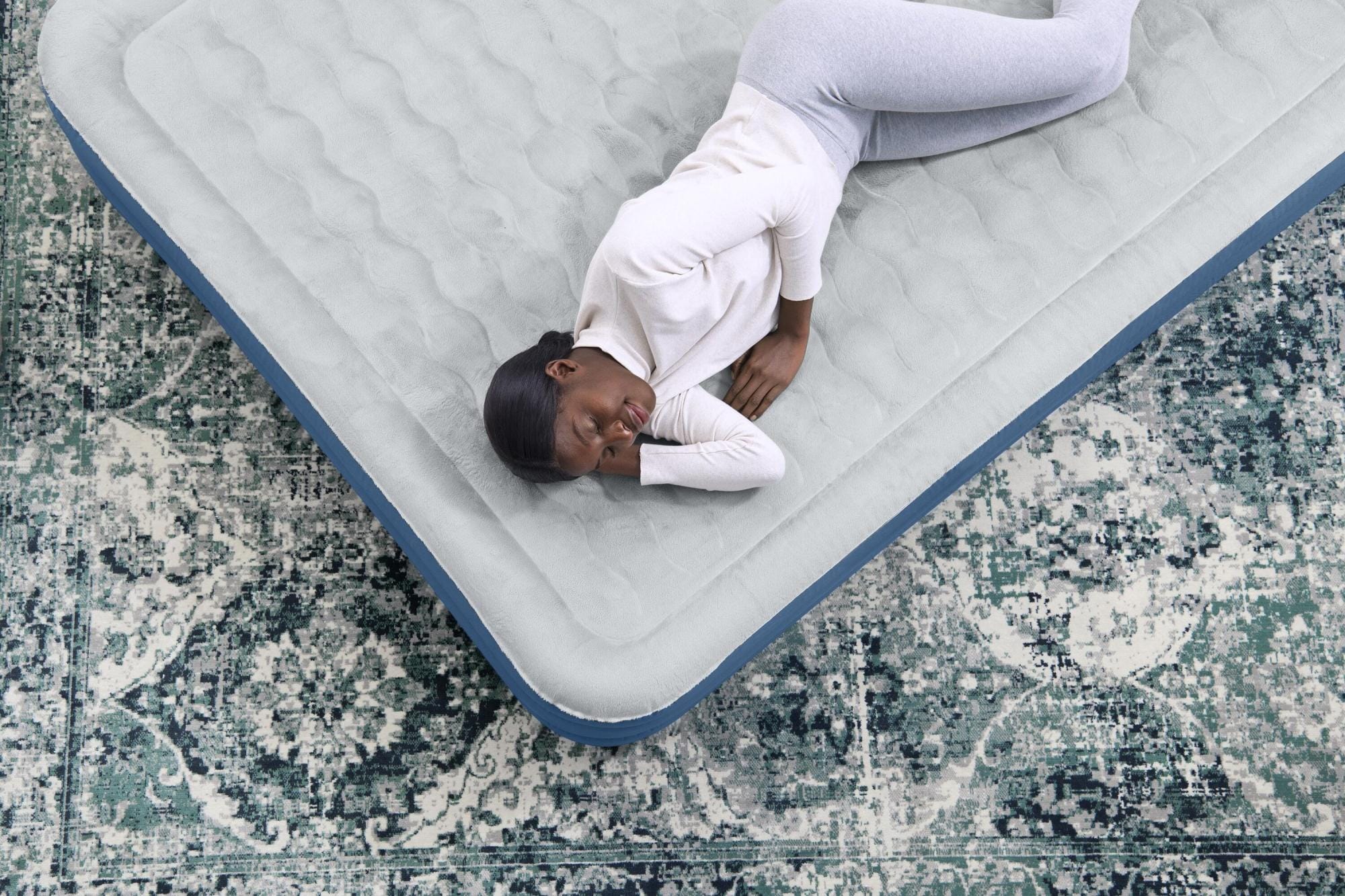 Matelas gonflables Lit gonflable 2 places 203 x 152 x 36 cm avec pompe électrique intégrée Bestway 1